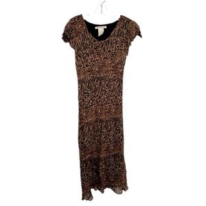 A.M.I Women’s Animal Print midi dress